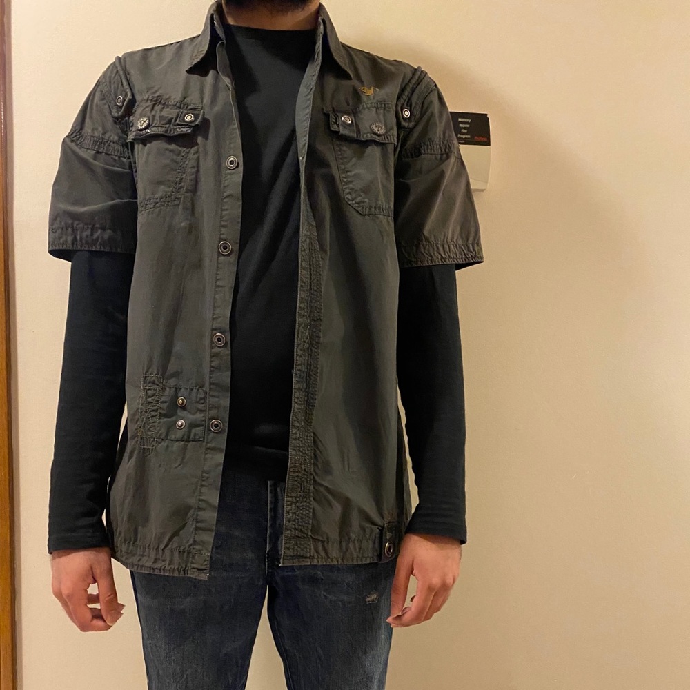 Men’s Button Down Canvas Shirt